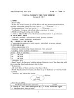 giáo án Tiếng Anh lớp 5 tuần 28