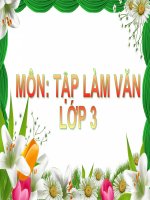 Tiếng Việt 3 - Tuần 28 - TLV - Kể về trận thi đấu thể thao