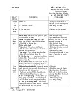 giáo án phụ tuần 6 - Cơ thể tôi