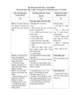 Kế hoạch chủ đề 3: Gia đình