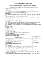 Gíao án hoạt động ngoài trời: Đề tài - Thực hành cuộc sống 