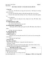 Tuần 23 - Tiết 43 - BÀI THỰC HÀNH 7: IN DANH SÁCH LỚP EM