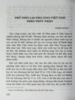 Thử nhìn lại nho giáo Việt Nam theo thức nhận
