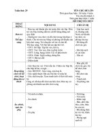 Giáo án phụ tuần 29. thời tiết mùa hè