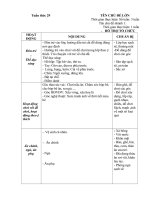 giáo án phụ tuần 29: thời tiết mùa hè