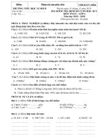 Đề KT khối 4 - Cuối HK I - Môn Toán - Năm học 2019 - 2020