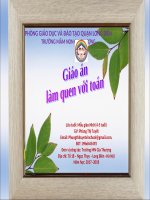 LÀM QUEN VỚI TOÁN: So sánh to- nhỏ