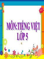 Tiếng Việt 5 - Tuần 28 - Ôn tập giữa học kì II - Tiết 5