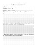 Đề ôn tập Toán lớp 4 trong giai đoạn nghỉ dịch Covid-19