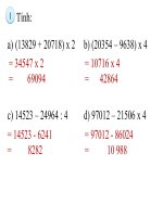 Toán 3 - Tuần 32 - Luyện tập chung tr.138