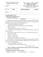 Tiếng Việt 3 - Cuối HK I - năm học 2017-2018