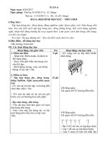 Giáo án thể dục khối 1 2 3 tuần 6
