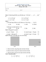 Bài tập bổ trợ môn Toán tuần 24 khối 4