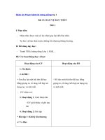 Tải Giáo án Thực hành kĩ năng sống lớp 1 bài 13 - Tiết 1 - Bảo vệ bản thân