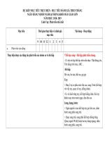 PHỤ LỤC 02: Dự kiến mục tiêu thực hiện - Mục tiêu đánh giá theo tháng - Ngân hàng nội dung hoạt động khối mẫu giáo lớn năm học 2018 - 2019 - Lĩnh vực: Phát triển thể chất