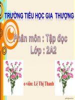 Lớp 2 - Tập đọc - Tuần 15: Bé Hoa