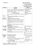 giáo án tuần 20 chủ đề 