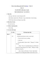Tải Giáo án hoạt động ngoài giờ lên lớp lớp 1 - Tuần 12 - Giáo án điện tử HĐNGLL lớp 1