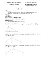 Nội dung ôn tập các môn khối 8 tuần 9