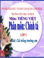 Tiếng Việt 2 - Tuần 5 - Chính tả - Cái trống trường em
