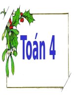 Toán 4 - Tuần 4 - Yến, tạ, tấn.