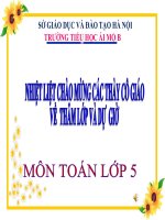 Toán 5 - Tuần 28 - Ôn tập phân số