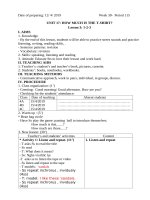 giáo án Tiếng Anh lớp 4 tuần 30