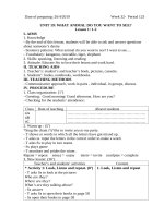 giáo án Tiếng Anh lớp 4 tuần 32