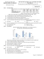 Tải Đề thi thử THPT Quốc gia năm 2018 môn Địa lý trường THPT Lý Thái Tổ, Bắc Ninh - Lần 1 -  Đề thi minh họa THPT Quốc gia năm 2018 môn Địa lý