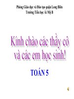 Toán 5 - Tuần 32 - Ôn tập về diện tích, thể tích một số hình
