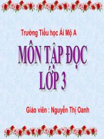Tuần 15 - Tập đọc - Bài:  Hũ bạc của người cha