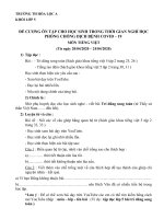 nội dung ôn tập khối lớp 5  từ ngày 20042020