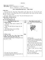 Giáo án thể dục khối 1 2 3 tuần 4