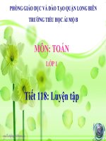 Toán 1 - Tuần 30 - Luyện tập