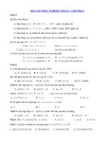 Tải Bài tập trắc nghiệm chương 1 môn Toán lớp 6 -  Trắc nghiệm ôn tập và bổ túc vế số tự nhiên