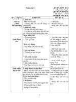 Giáo án tuần phụ 6 chủ đề nhánh 2: Cơ thể tôi