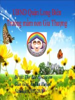 Lĩnh vực Phát triển ngôn ngữ. Bài thơ : Bác Hồ của em. Lứa tuổi MGN