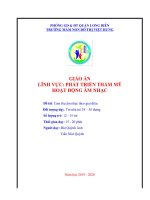 giáo án HĐAN nhà trẻ