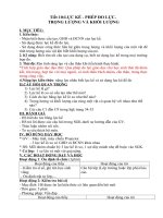 Tiết 10:LỰC KẾ - PHÉP ĐO LỰC. TRỌNG LƯỢNG VÀ KHỐI LƯỢNG