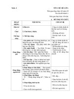 giáo án phụ tuần 4. chủ đè Trường mầm non . Nhánh 