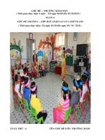 Giáo án tuần 4 chủ đề trường mầm non tuần phụ