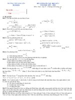 đề cương ôn tập học kì 1 toán 11 năm 2019 – 2020 trường kim liên – hà nội  tài liệu việt nam