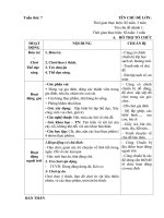 giáo án phụ tuần: 7 Tôi cần gì để lớn lên và khỏe mạnh