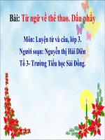 Bài giảng điện tử môn LTVC lớp 3