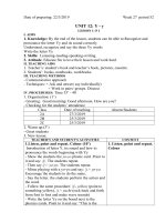 giáo án Tiếng Anh lớp 2 tuần 27