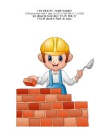 tuan phụ 12: chủ đề Nghề nghiệp. Chủ đề nhánh 2: Nghề xây dựng