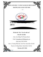 Giáo án lĩnh vực phát triển ngôn ngữ