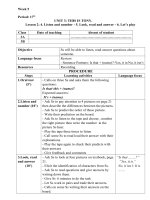 giáo án Tiếng Anh tuần 5