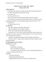 Nội dung ôn Tập cuối kỳ II  Lớp 4  năm học 2019-2020