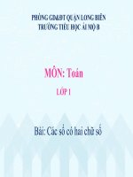 Toán 1- Tuần 26- Các số có hai chữ số (tiep theo) (138)